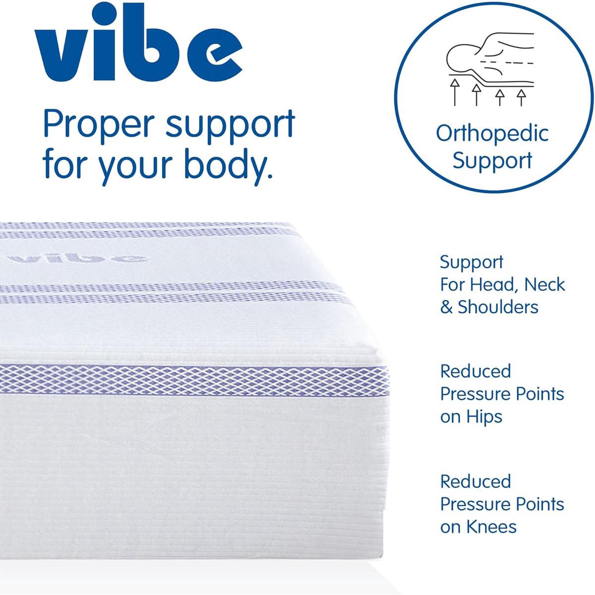 128221 Memory Foam Mattress with Waterproof Protector Bed-in-a-Box Design with Premium Gel Comfort