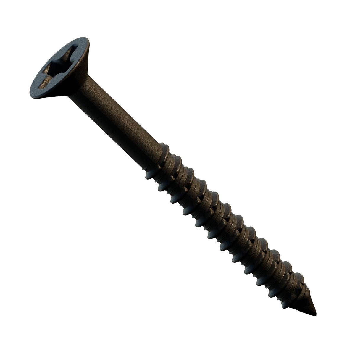148221 x 3-148221 Concrete Screw Phillips Trim Head 8211 Bronze Dagger-Guard Coating Pkg 1000
