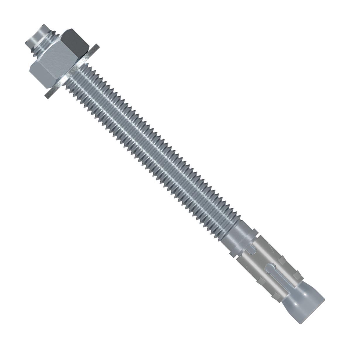 128221 x 5-128221 Strong-Tie Strong Bolt 2 Wedge Anchor Zinc Plated Pkg 25