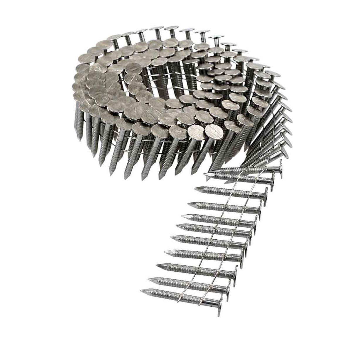 1-148221 x 0128221 Ring Shank Wire Coil Roofing Nails 8211 304 Stainless Steel Pkg 720