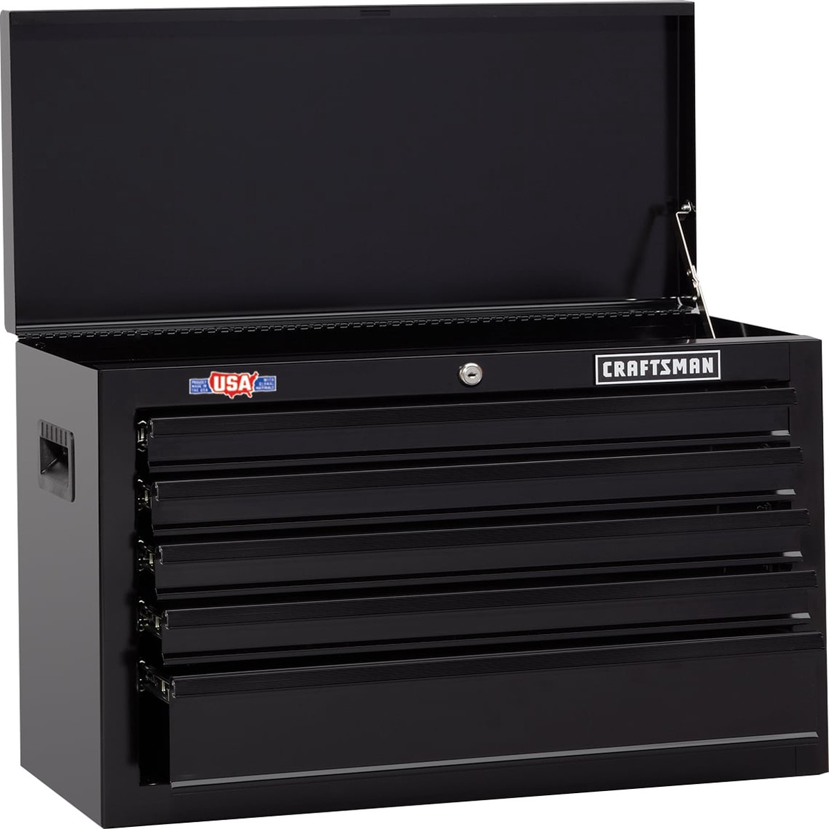 1000 Series 26.07-in W x 17.49-in H x 12.1-in D 5 -Drawer Steel Tool Chest ( Black )