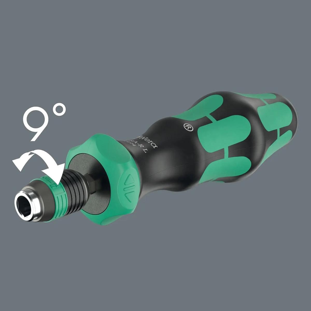 Wera Ratchet Screwdriver 838 RA-R L Bit Holding Screwdriver with Ratchet Functionality 1/4" Hex
