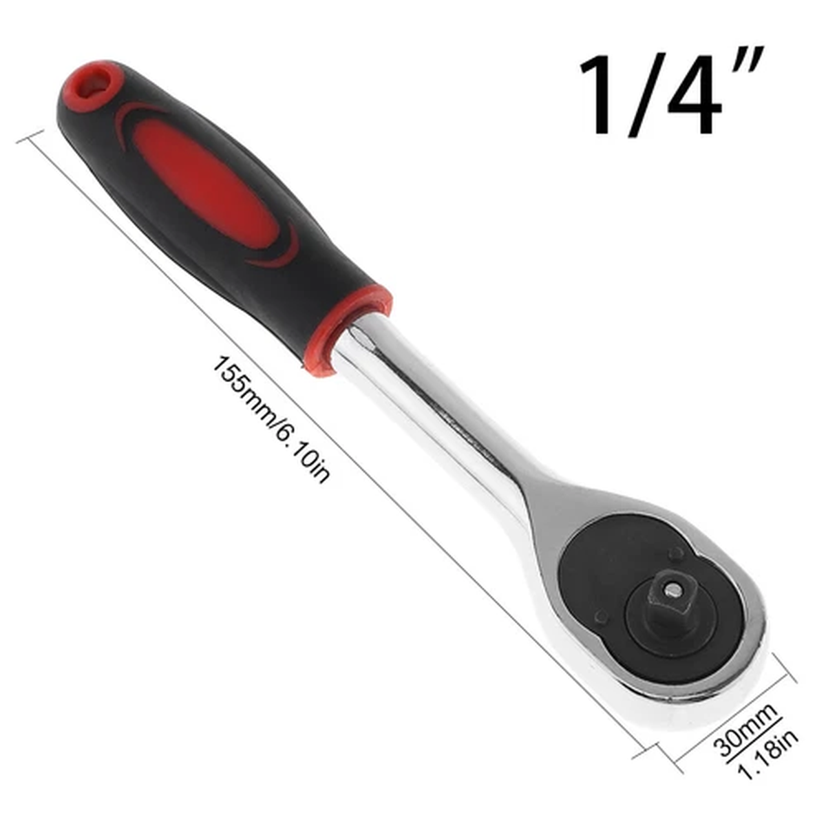 1/4" Ratchet Wrench Handle Drive Socket Spanner Tool Quick Release Reversible US