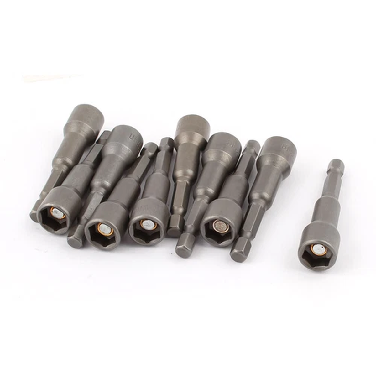 10pcs 10mm Hexagon Magnetic Nut Driver Socket Adapter Drill Bit Power Tool
