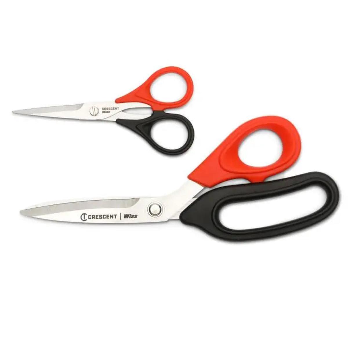 WISS Set of 2 Home, Crafting and Sewing Scissors - GW WHCS2