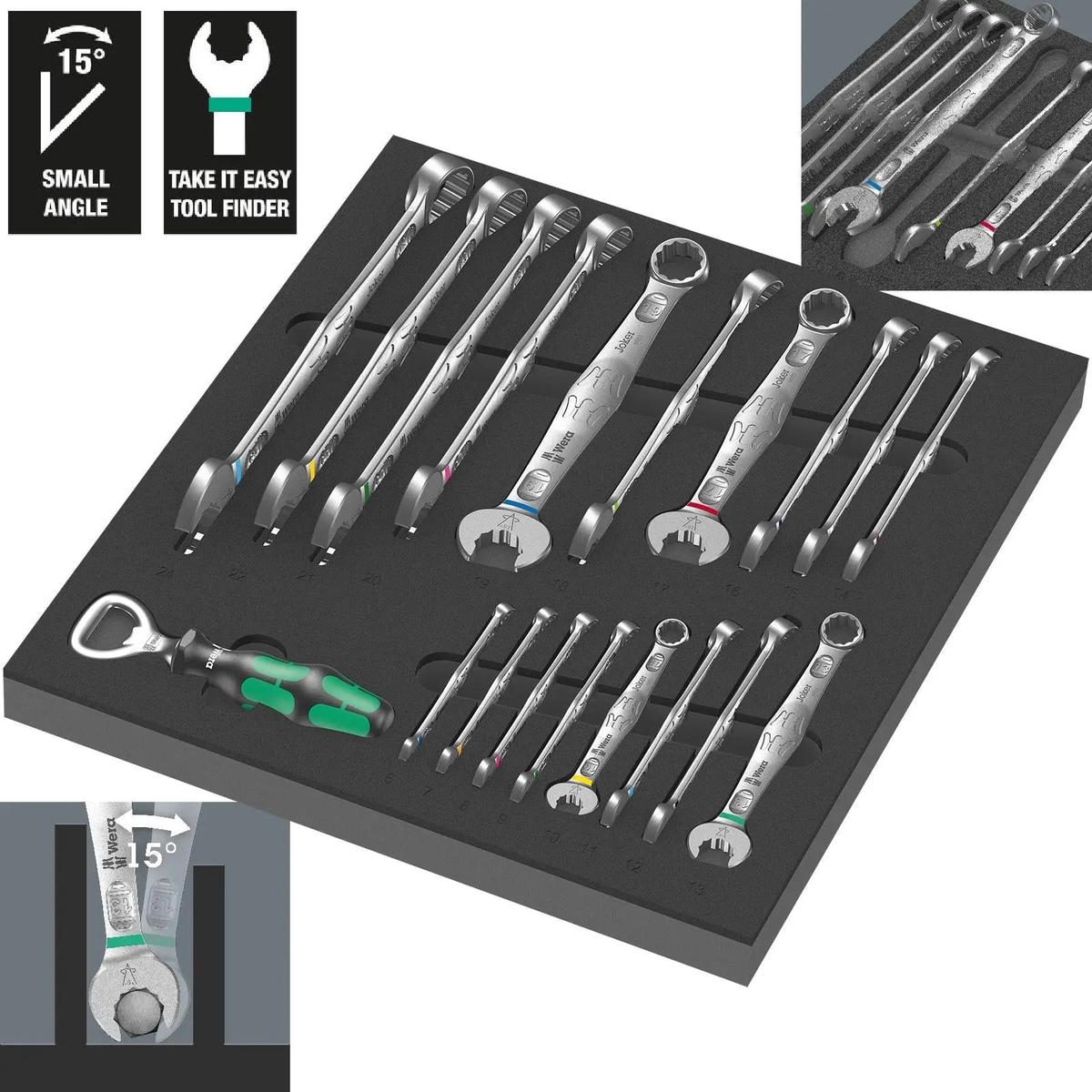Wera Foam Insert 6003 Joker Set 1 9731 19 Pieces