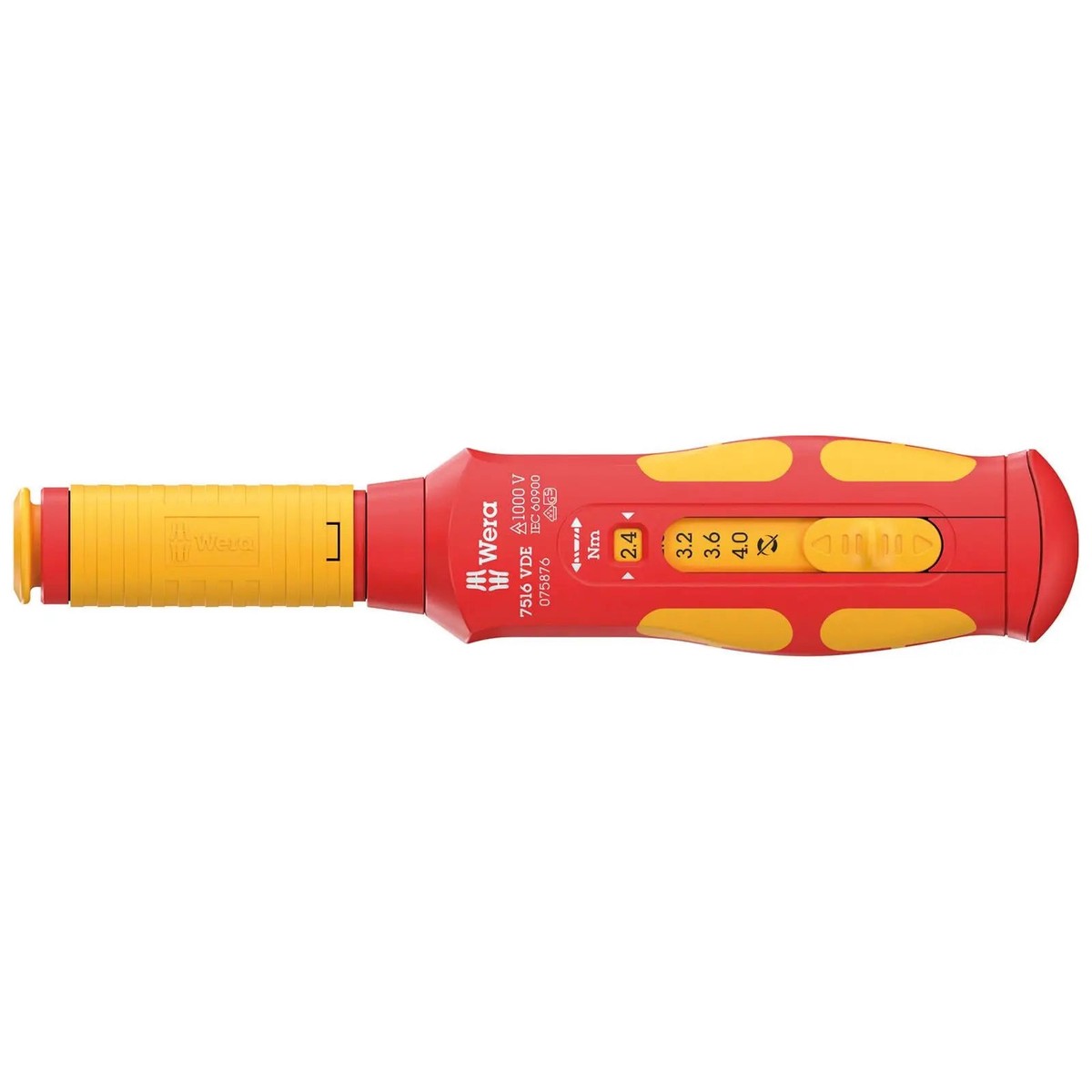 Wera VDE Safe Torque Screwdriver 2.4-4.0 Nm 7516 VDE Kraftform Speed Torque