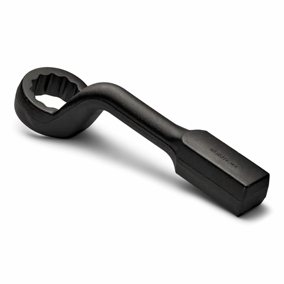Wright Tool 12-Point 45 deg Offset Handle Heavy Duty Black Industrial Striking Face Box End Wrench, 1-11/16 in - WT 1954 Box Wrench