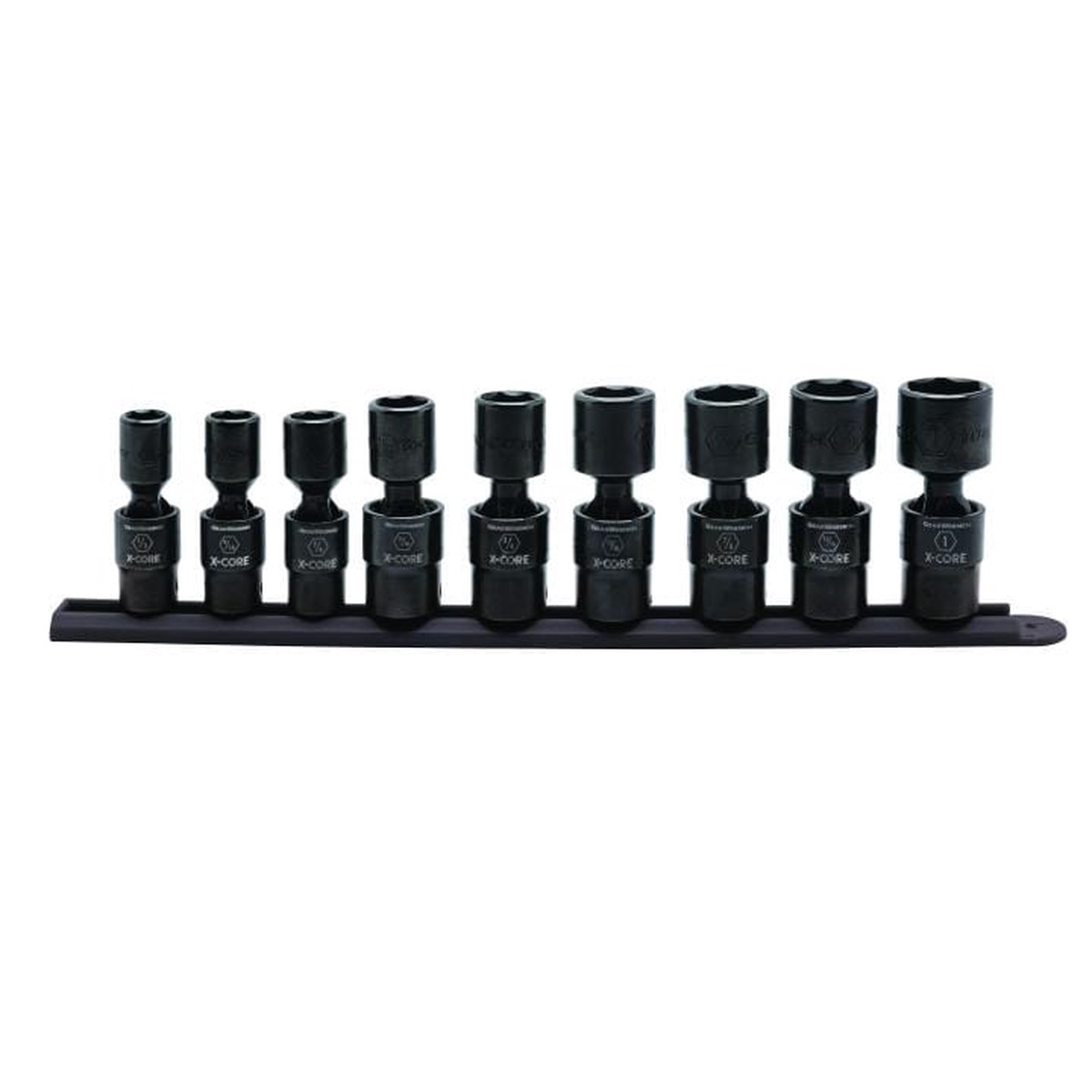 1/2 Drive 6 Point Standard X-Core Pinless Universal Impact SAE Socket Set 9Pce - 84978 by GEARWRENCH