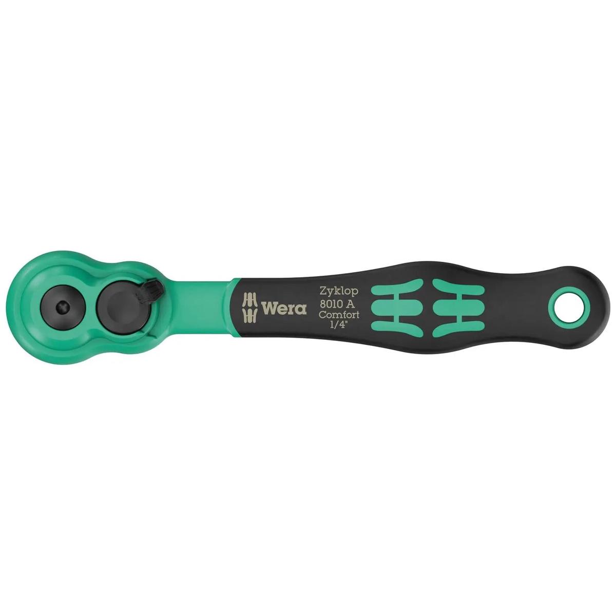 Wera 8010 A Zyklop Comfort Ratchet Handle Wrench Reversible 1/4" Drive