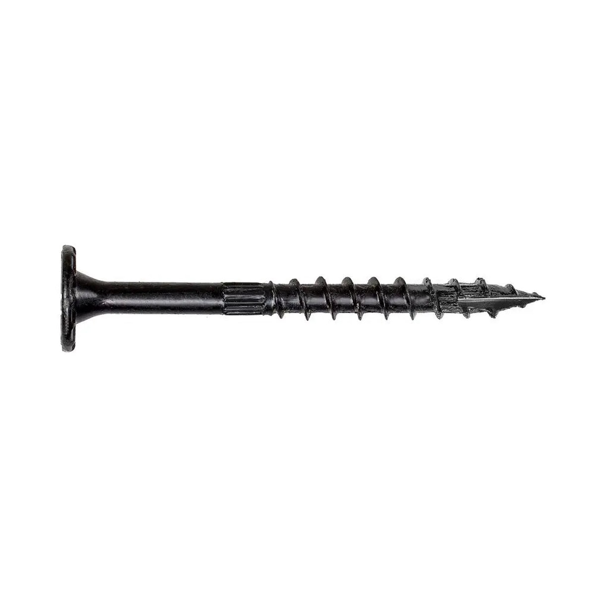 .220"x3-1/2" Outdoor Accents Structural Wood Screw, Black (12/PK)