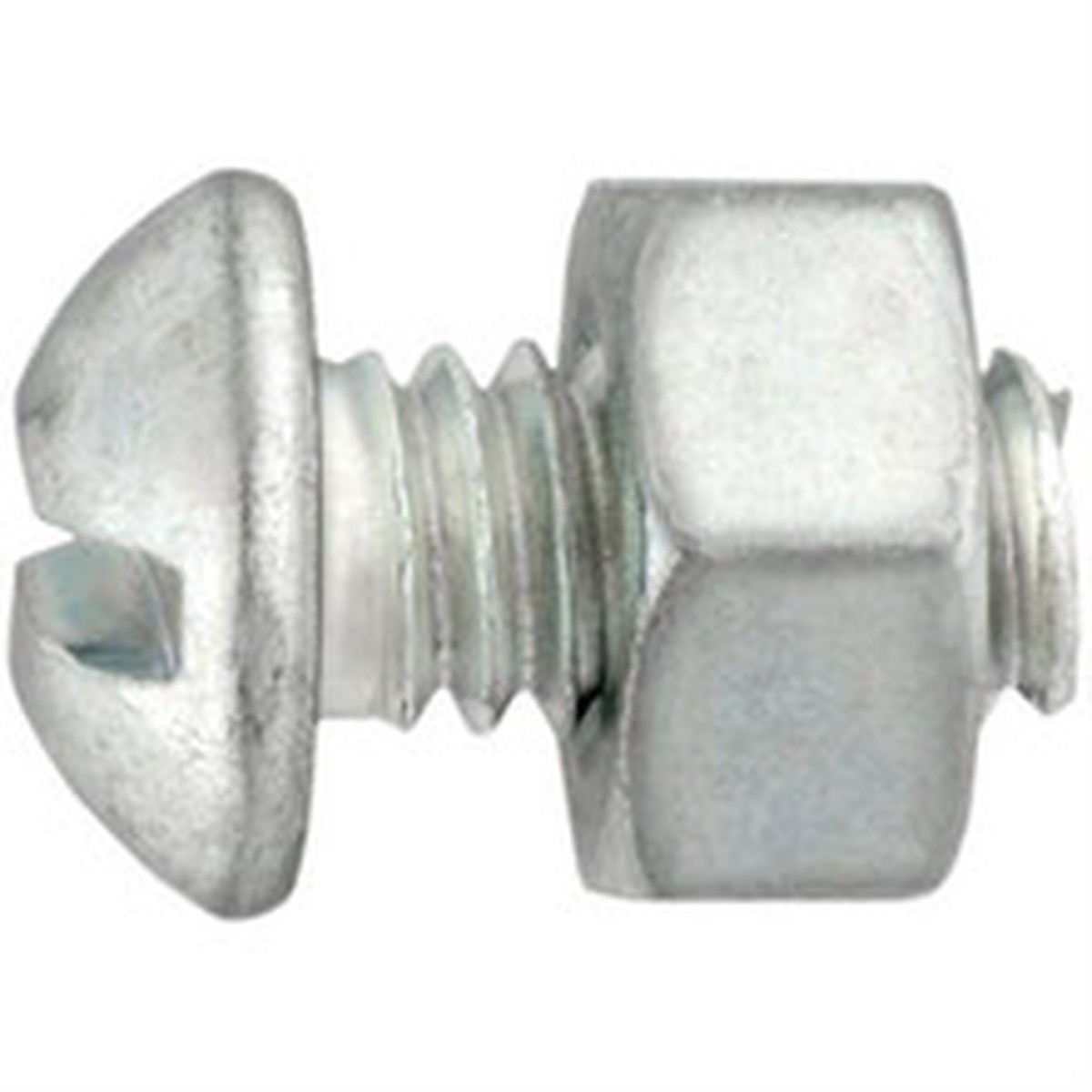 Round Head Stove Bolt 1/4" x 2" With Hex Nut (Qty: 100)