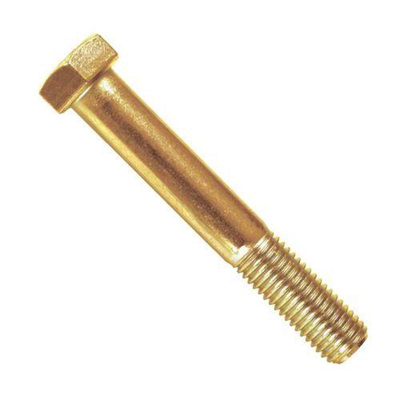 [100 PKG] Hex Head Cap Screws Brass 1/4-20 X 1/2
