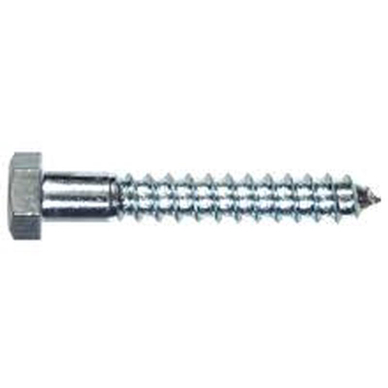 [10 PKG] Lag Screws Hex Low Carbon Zinc CR+3 1/2-6 X 6 1/2