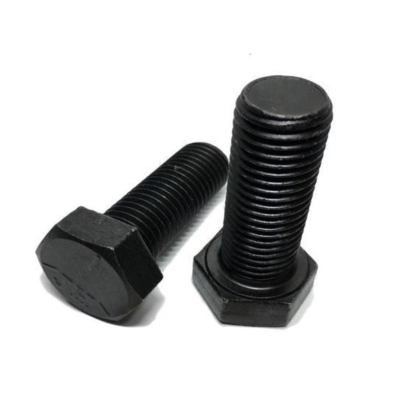 (Qty 375) 1 1/4" Hex Bolt Plain Grade 5 Cap Screw Full Thread Bulk Box