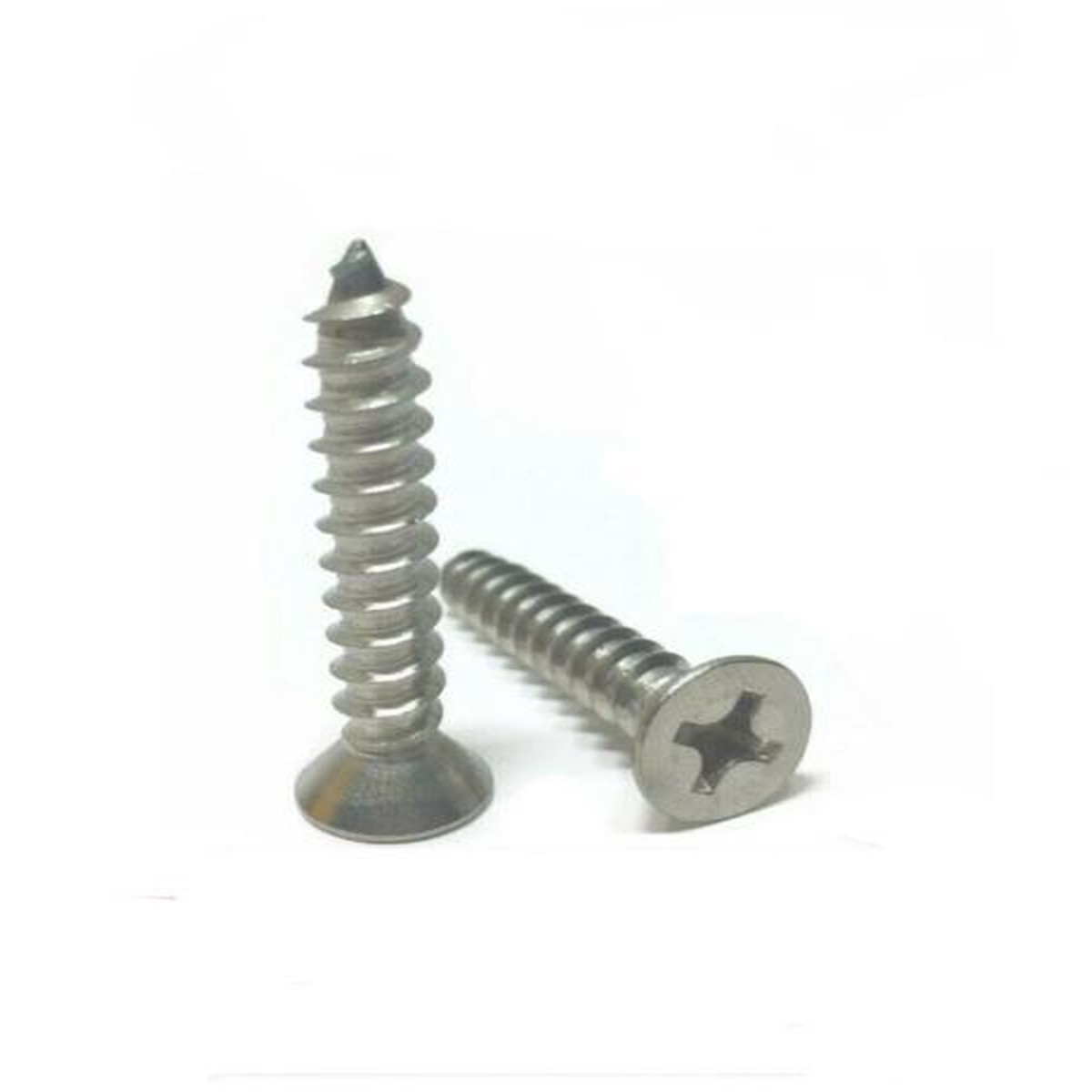 #8 x 3" Sheet Metal Screws Stainless Steel Phillips Flat Head