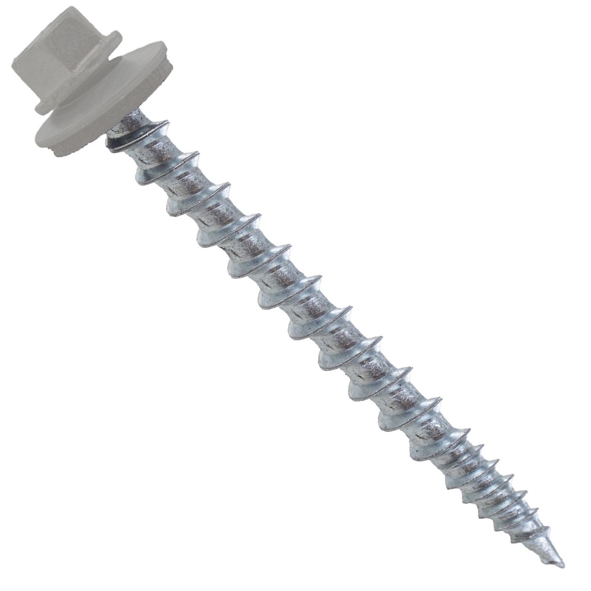 ST Fastening #10 X 2" Kwikseal Woodbinder Metal Roofing Screw, T17 Sharp Point - Ash Gray, Qty. 96,000 (Pallet)