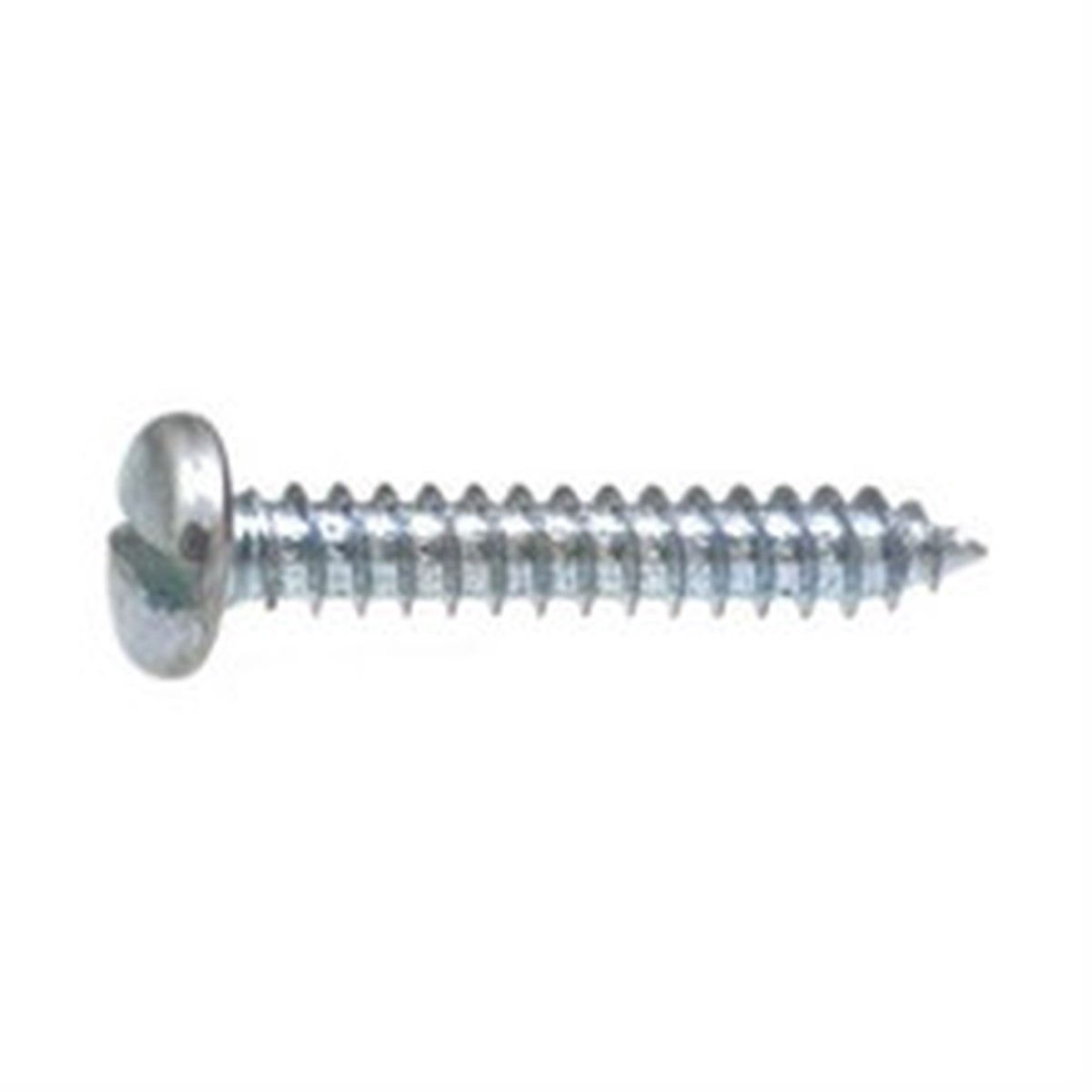 Tapping Screw #10 x 1-1/2", Slotted Pan Head, Zinc (Qty: 100)