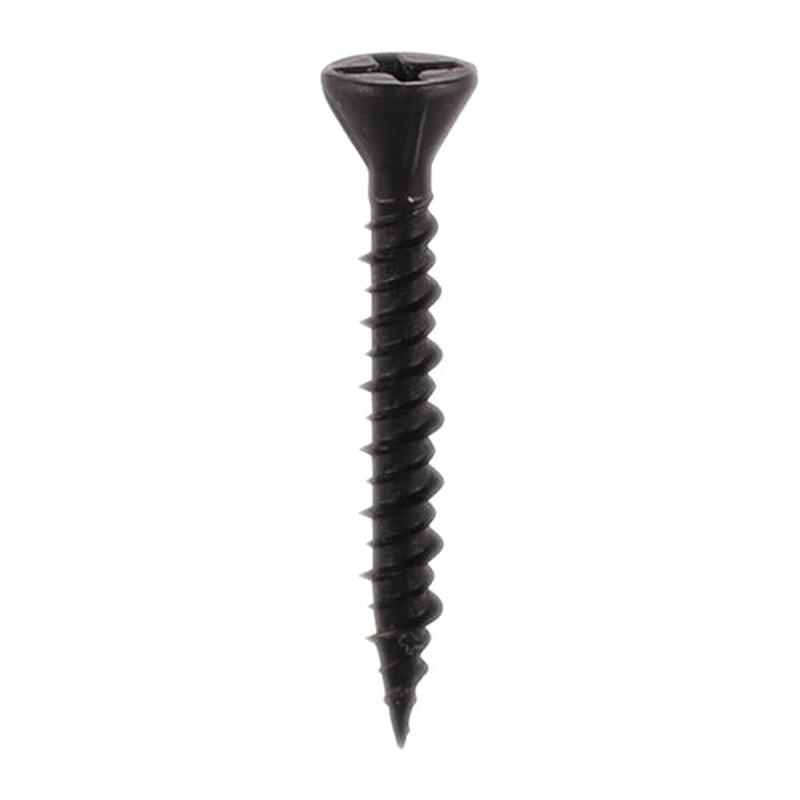 TIMCO Drywall Dense Board Screws - PH - Reduced Countersunk - High-Low Thread - Black - 3.9 x 45 - 1000 Pieces Box