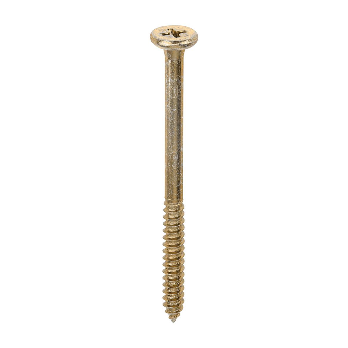 TIMCO Element Screws - Shallow Pan Countersunk - PH - Self-Tapping Thread - AB Point - Yellow - 4.8 x 65 - 200 Pieces Box