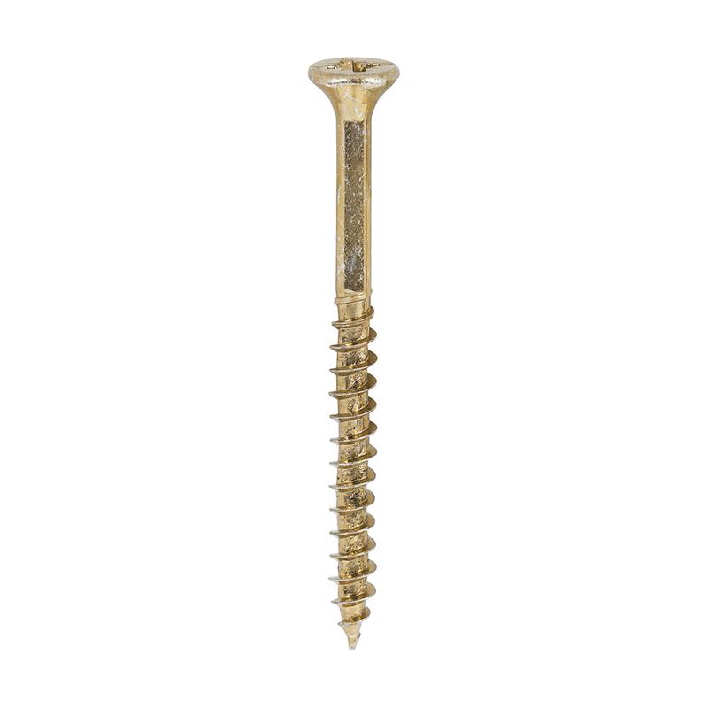 TIMCO Velocity Premium Multi-Use Screws - PZ - Double Countersunk - Yellow - 4.0 x 50 - 800 Pieces Tub
