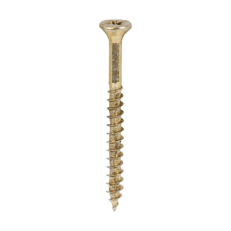 TIMCO Velocity Premium Multi-Use Screws - PZ - Double Countersunk - Yellow - 4.0 x 45 - 200 Pieces Box