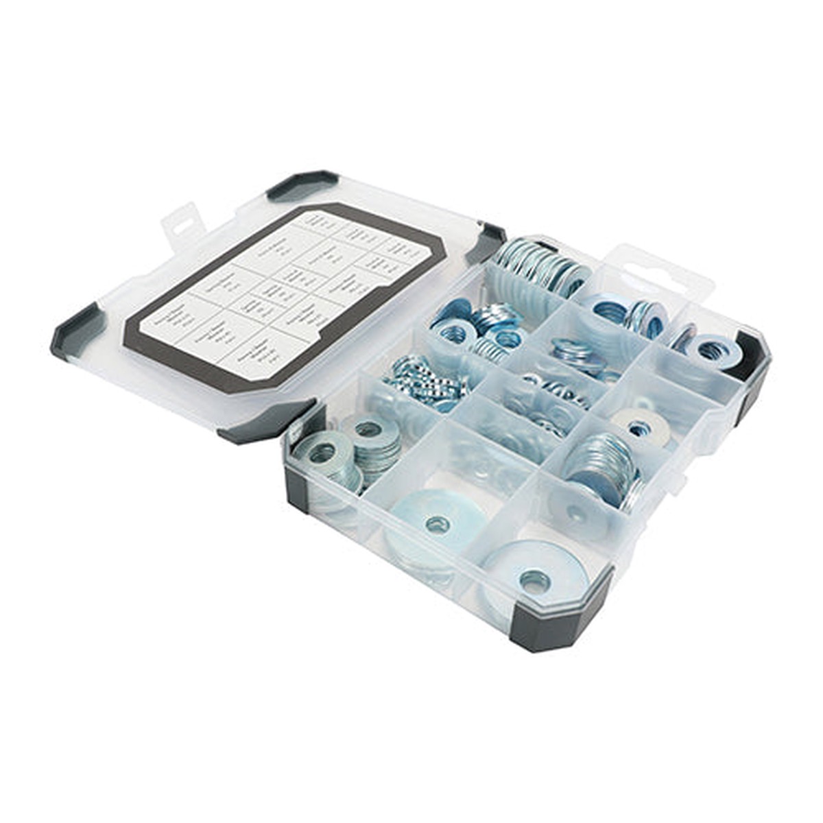 TIMCO Washers Mixed Tray - Zinc - 291 pcs