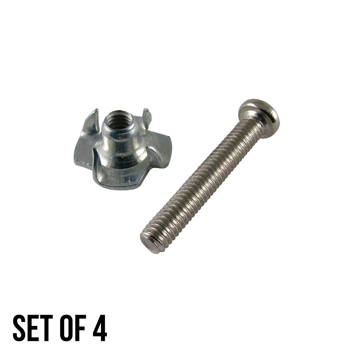 Wd 1 Phillips Screw Oval With Matching T-Nut (4 Pcs)