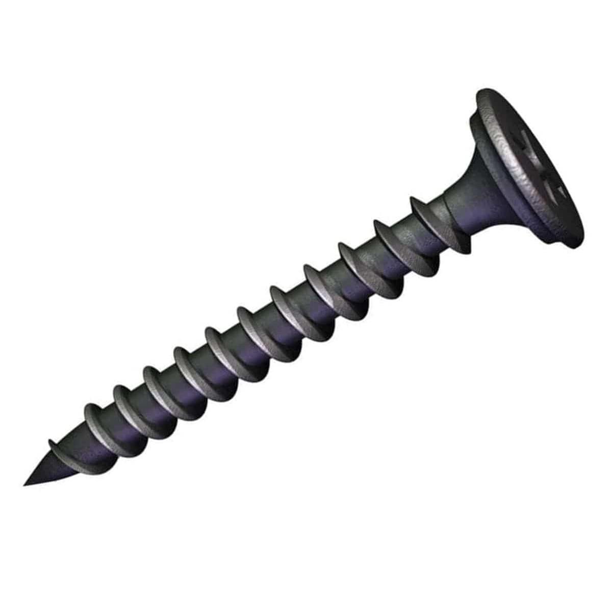 Zeus Drywall Screws #6 Z5DWSF118 1-1/8 Inch (5lb Fine Thread Bugle Head Black Phosphate Coated Sharp Point Phillips Drive Metal Fasteners)