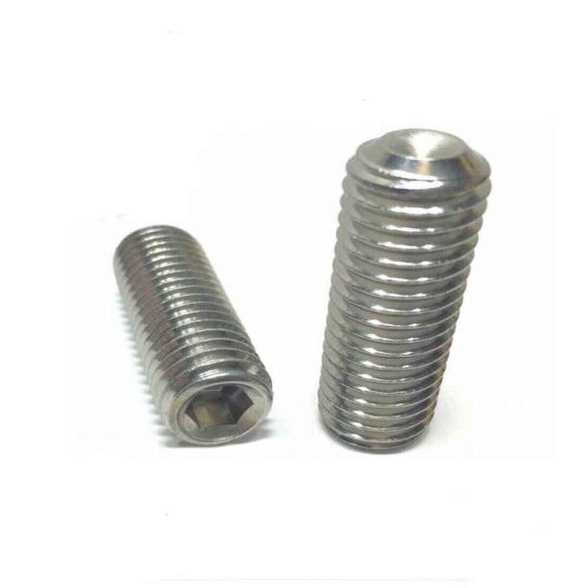 (Qty 100) 148221-20 x 348221 Stainless Steel Socket Set Screw Cup Point