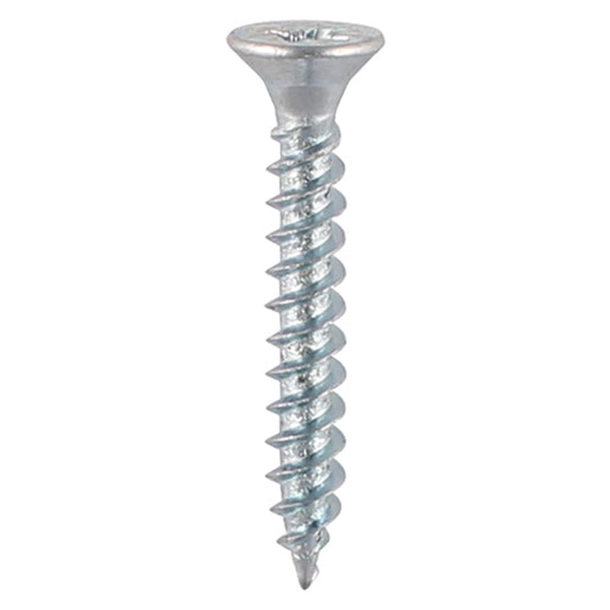 TIMCO Twin-Thread Woodscrews - PZ - Double Countersunk - Zinc - 10 x 3 - 8 Pieces TIMpac