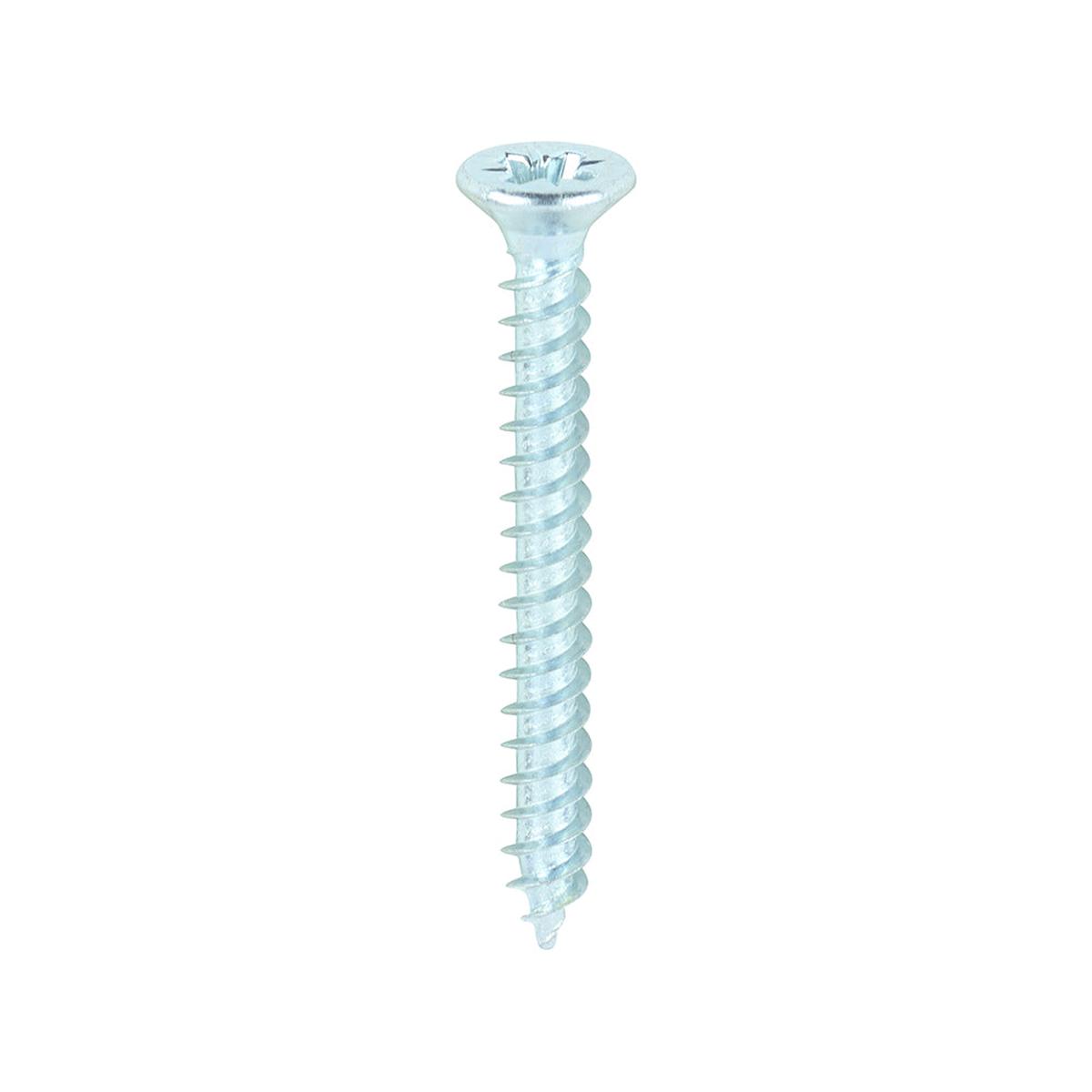 TIMCO Twin-Threaded Woodscrews - PZ - Double Countersunk - Zinc - 4 x 1 - 200 Pieces Box