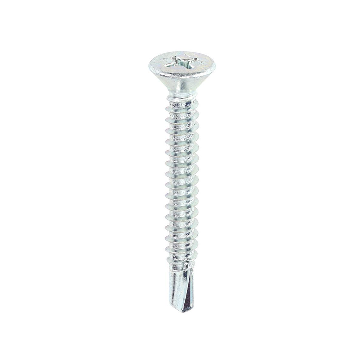 TIMCO Window Fabrication Screws - Countersunk - PH - Self-Tapping - Self-Drilling Point - Zinc - 4.8 x 38 - 500 Pieces Box