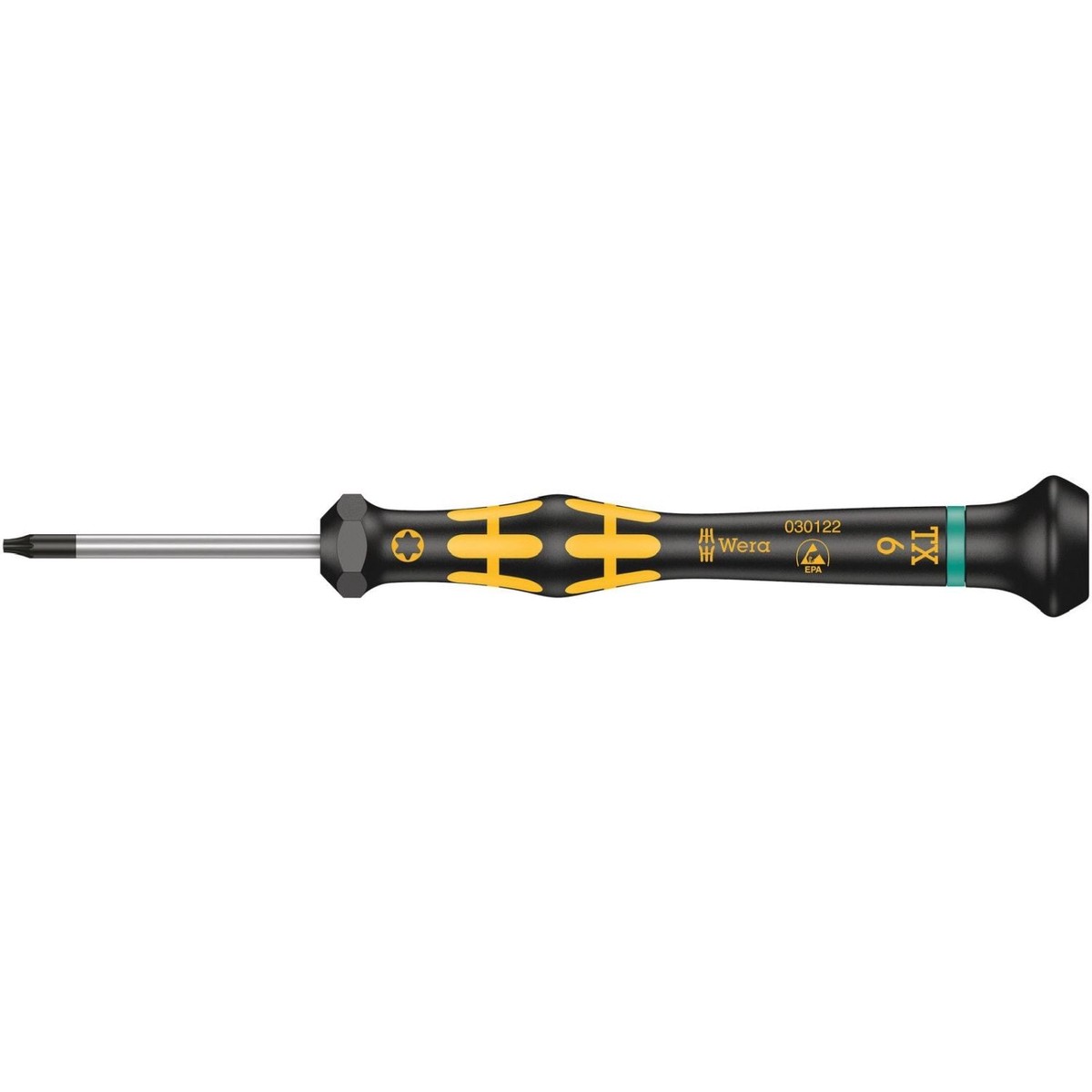 Wera 1567 Torx Esd Kraftform Micro Screwdriver For Torx Screws, Torx 6x40-mm.