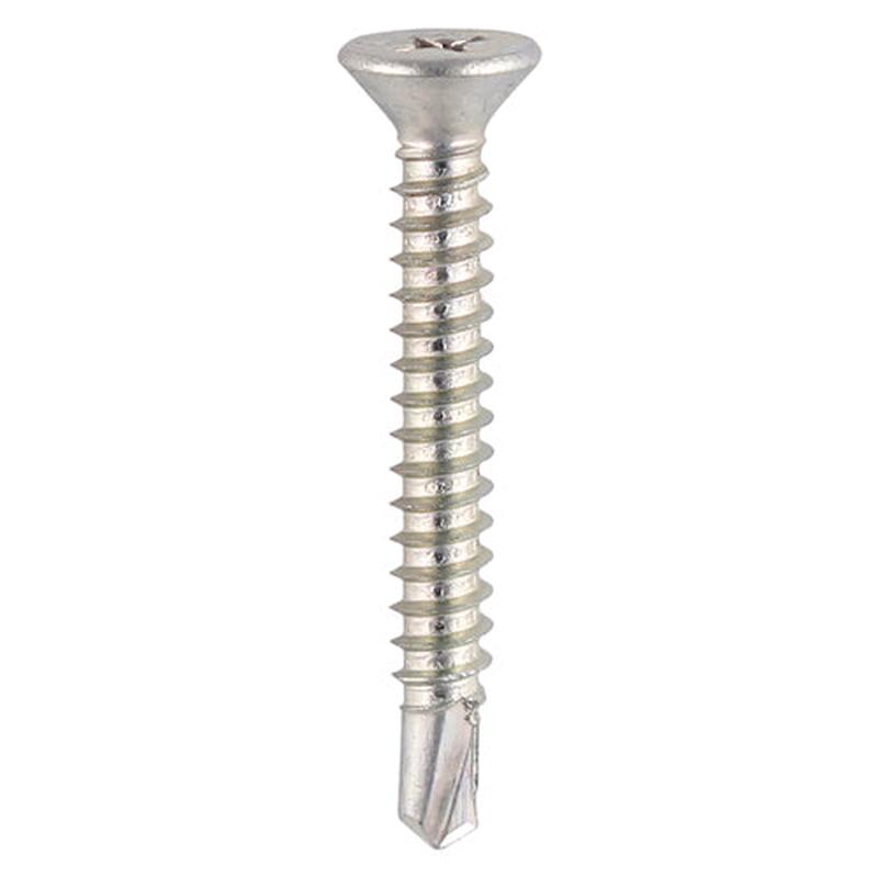 TIMCO Window Fabrication Screws - Countersunk - PH - Self-Tapping - Self-Drilling Point - Zinc - 4.8 x 32 - 500 Pieces Box