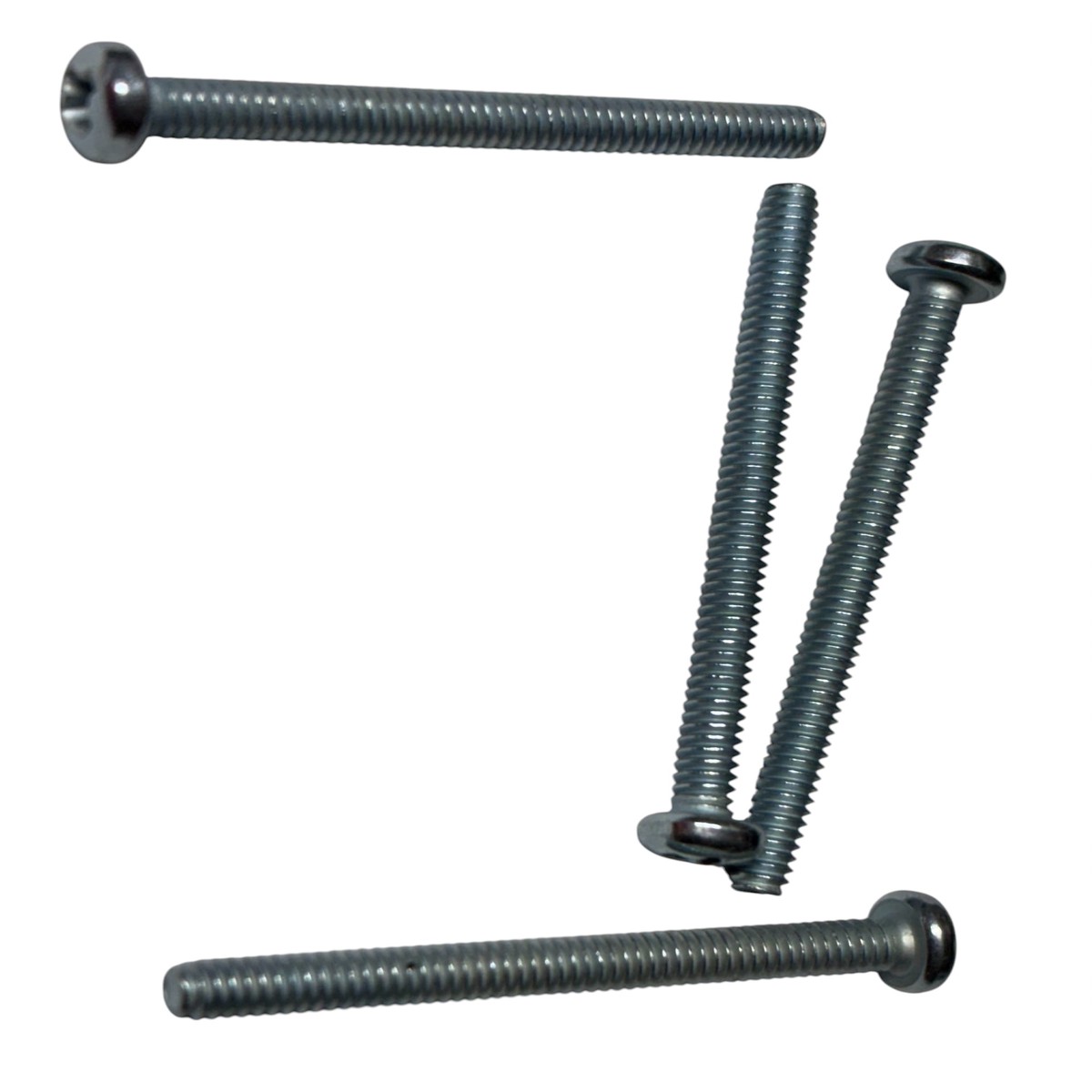 (MSPP0208) PHILLIPS PLATED PAN HEAD MACHINE SCREW 2-56 X 1/2" - 100 pcs/pkg