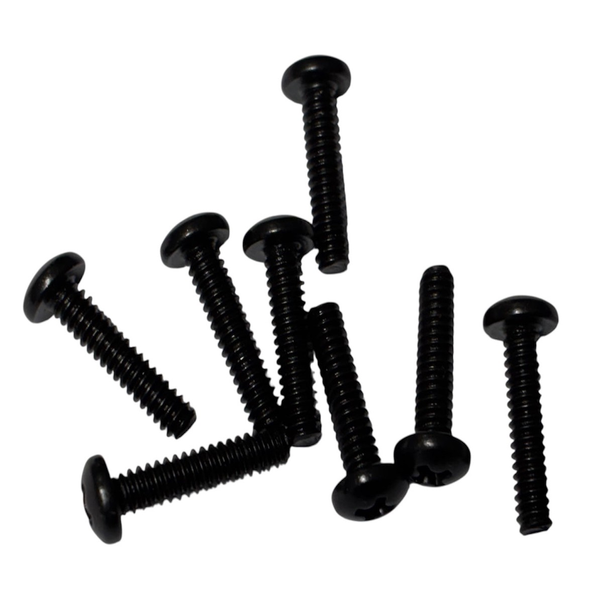 (MSPPK0203) PHILLIPS BLACK OXIDE PAN HEAD MACHINE SCREW 2-56 X 3/16" - 100 pcs/pkg