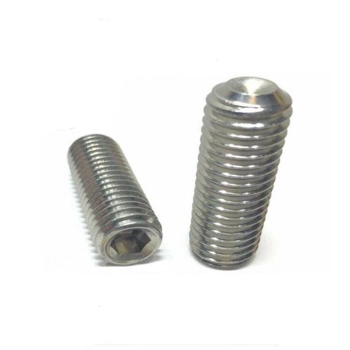 (Qty 100) 10-24 x 588221 Stainless Steel Socket Set Screw Cup Point