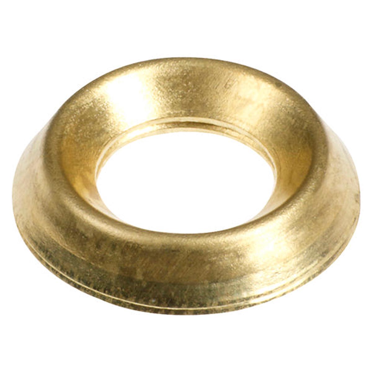 TIMCO Screw Cups - Electro Brass - To fit 10 Gauge Screws - 50 Pieces TIMpac