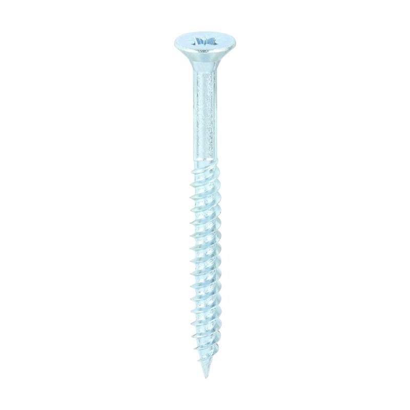 TIMCO Twin-Threaded Woodscrews - PZ - Double Countersunk - Zinc - 12 x 2 1/2 - 200 Pieces Box