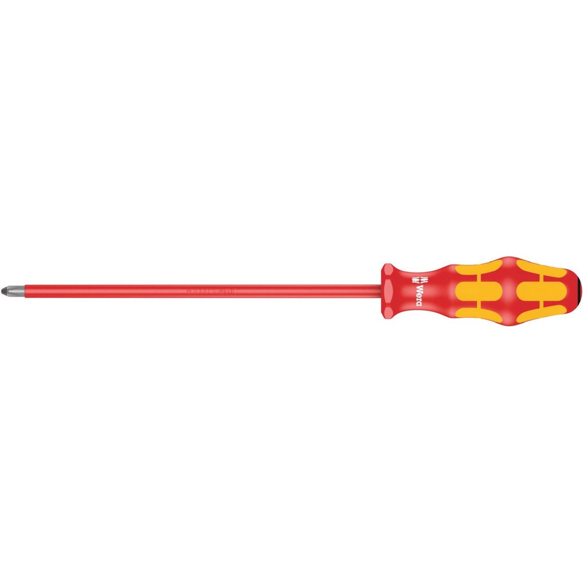 Wera 165 I Pz VDE Insulated Screwdriver For Pozidriv Screws, Pz 2x200-mm.