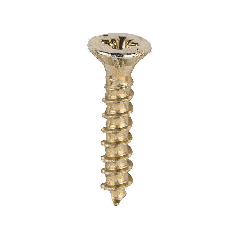 TIMCO Velocity Premium Multi-Use Screws - PZ - Double Countersunk - Yellow - 3.0 x 16 - 200 Pieces Box