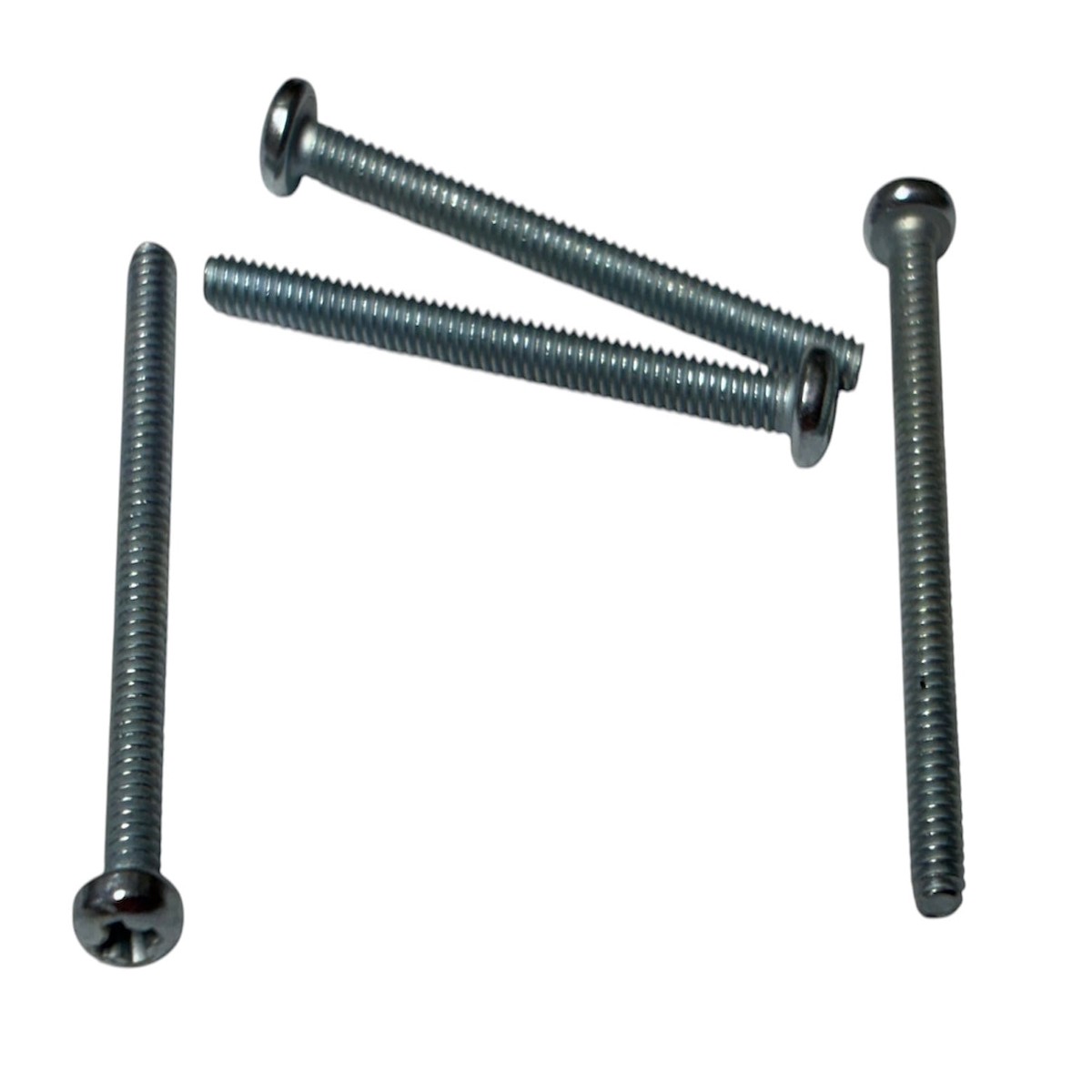 (MSPP0608) PHILLIPS PLATED PAN HEAD MACHINE SCREW 6-32 X 1/2" - 100 pcs/pkg