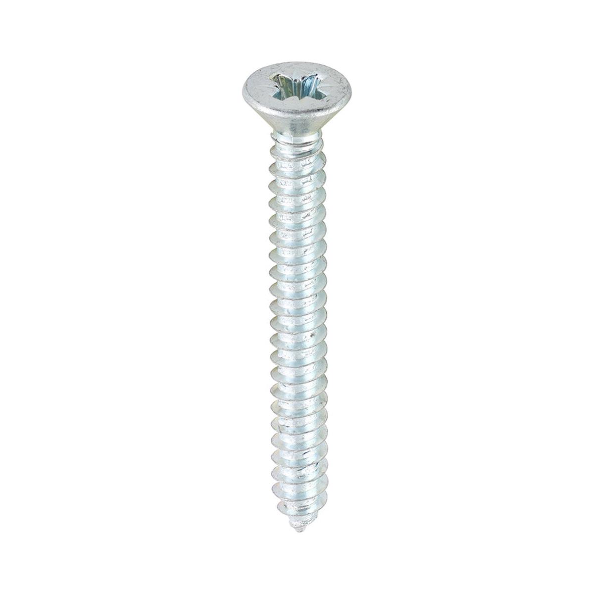 TIMCO Self-Tapping Screws - PZ - Countersunk - Zinc - 8 x 1 1/2 - 200 Pieces Box
