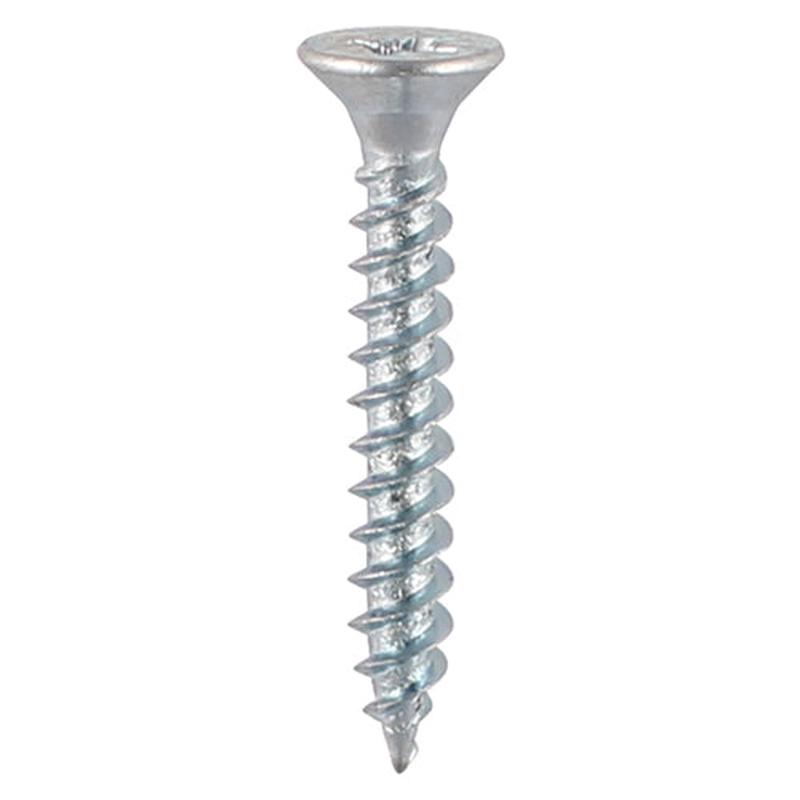 TIMCO Twin-Thread Woodscrews - PZ - Double Countersunk - Zinc - 6 x 1 - 35 Pieces TIMpac