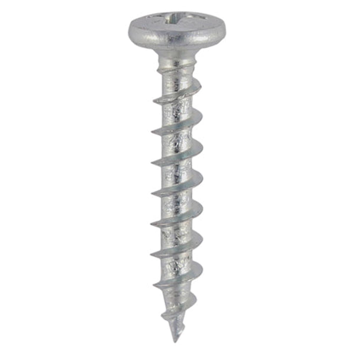 TIMCO Window Fabrication Screws - Friction Stay - Shallow Pan Countersunk - PH - Single Thread - Gimlet Tip - Stainless Steel - 4.3 x 20 - 1000 Pieces Box