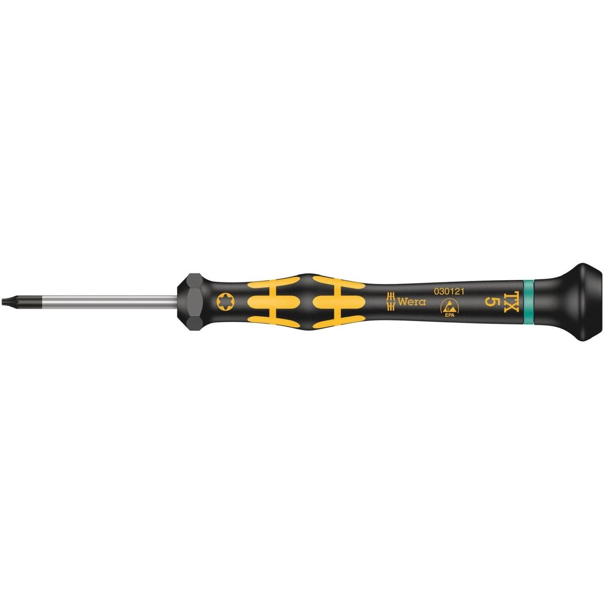 Wera 1567 Torx Esd Kraftform Micro Screwdriver For Torx Screws, Torx 5x40-mm.
