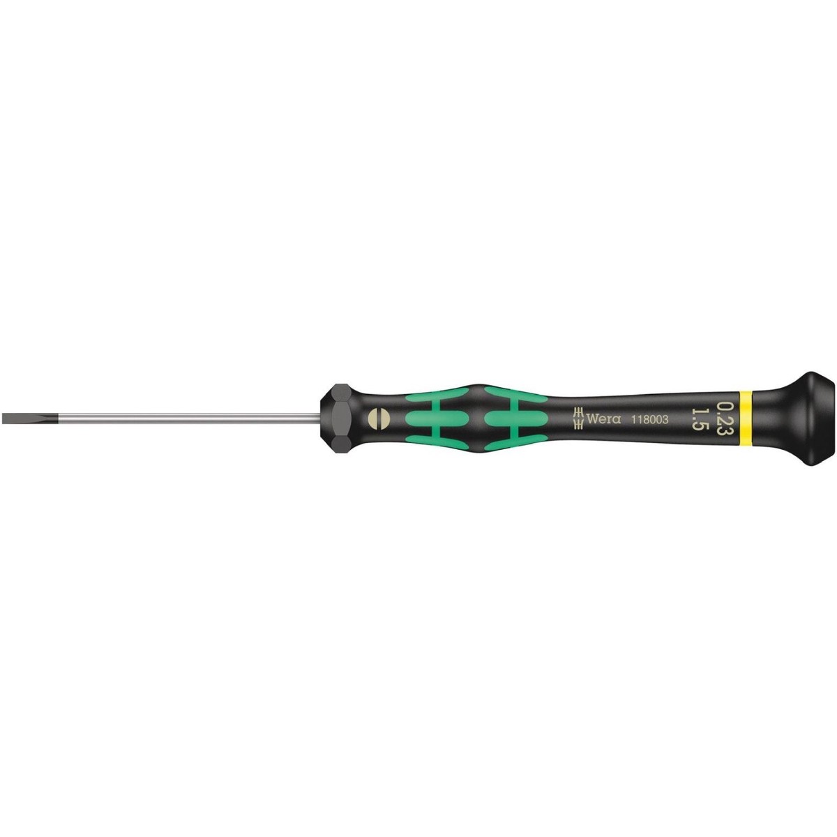 Wera 2035 Screwdriver For Slotted Screws For Electronic Applications, 0.23x1.5x60-mm.