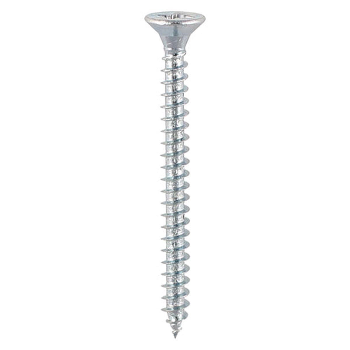 TIMCO Solo Chipboard & Woodscrews - PZ - Double Countersunk - Zinc - 3.0 x 25 - 200 Pieces Box