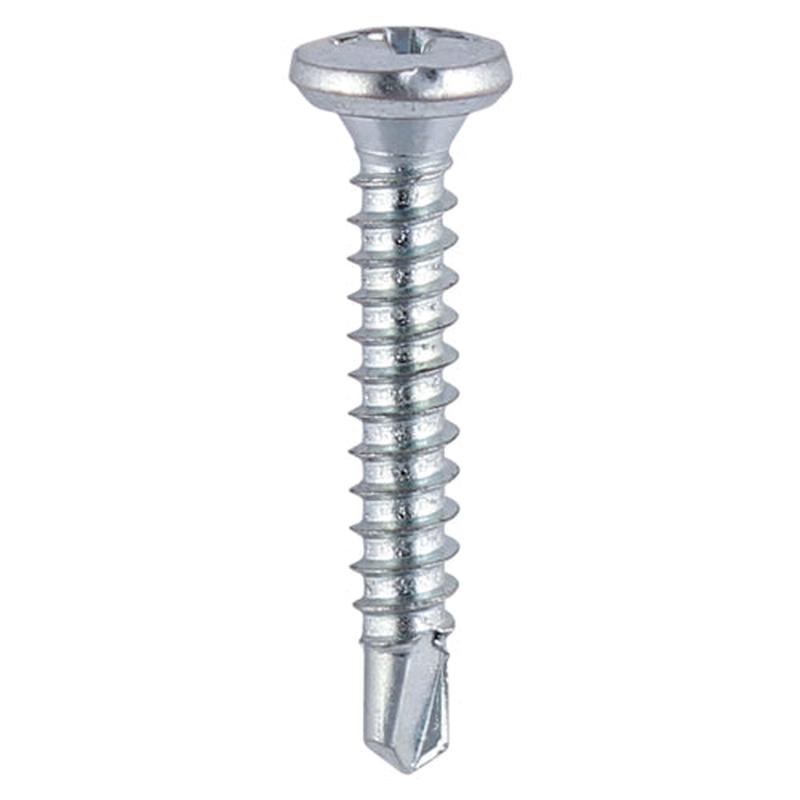TIMCO Window Fabrication Screws - Friction Stay - Shallow Pan Countersunk - PH - Self-Tapping - Self-Drilling Point - Zinc - 3.9 x 29 - 1000 Pieces Box